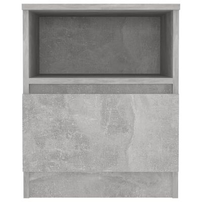 vidaXL Bed Cabinet Concrete Grey 40x40x50 cm Engineered Wood