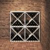 vidaXL Wine Rack 4 pcs White 62 x 25 x 62 cm Solid Pine Wood