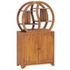 vidaXL Cabinet With Yin Yang Shelf | Natural Teak