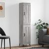 vidaXL Highboard Grey Sonoma 34.5x34x180 cm Engineered Wood