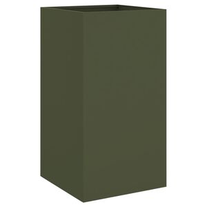 vidaXL Planter Olive Green 42x38x75 cm Steel