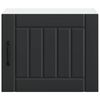 vidaXL Dishwasher Panel Lucca 2 pcs Black 50 x 31 x 40 cm