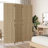vidaXL Room Divider 3 Panels Beige Poly Rattan