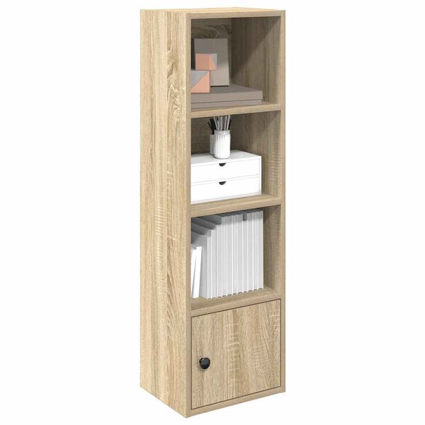 vidaXL Bookcase Sonoma Oak 31x24x102 cm Engineered Wood