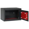 vidaXL Safe Box with Lock Dark grey 31 x 20 x 20 cm Steel