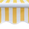 vidaXL Folding Awning 300 cm Yellow & White