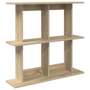 vidaXL Wall Shelf Wall-Mounted Sonoma Oak 100 x 20 x 75 cm