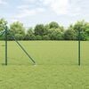 vidaXL Fence Post Green 100 x 1 m (25 mm mesh) Steel and PVC