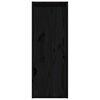 vidaXL Wall Cabinet Black 30x30x80 cm Solid Wood Pine