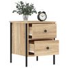 vidaXL Bedside Cabinet Sonoma Oak 40x42x50 cm Engineered Wood