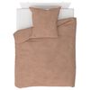 vidaXL 4 Piece Bedding Set Fleece Beige 155x200/80x80 cm