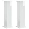 vidaXL Plant Stand 2 pcs High Gloss White 30.5 x 30 x 100.5 cm