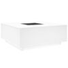 vidaXL Coffee Table with Infinity LED White 100x100x40 cm