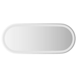 vidaXL LED Bathroom Mirror Transparent 90 x 40 cm Tempered Glass