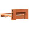 vidaXL Bookcase Bed Frame Wax Brown 160 x 200 cm Solid Pine Wood