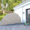 vidaXL Collapsible Terrace Side Awning Cream 200 cm