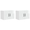 vidaXL Wall Cabinet LUCCA 2 pcs High Gloss White Engineered Wood