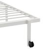 vidaXL Bed Frame without Mattress Foldable White 100x190 cm Steel