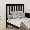 vidaXL Bed Headboard Black 96x6x101 cm Solid Wood Pine