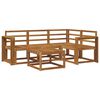 vidaXL Outdoor Sofa Set 5 pcs Natural Solid Acacia Wood