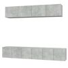vidaXL 5 Piece TV Cabinet Set Concrete Grey Engineered Wood