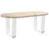 vidaXL Coffee Table Legs V-Shape 2 pcs White 40x(30-31.3) cm Steel