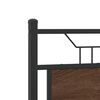vidaXL Replace Headboard Brown Oak 120 cm Engineered Wood and Steel