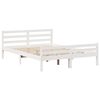 vidaXL Bookcase Bed without Mattress White 140x200 cm Solid Wood Pine