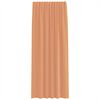 vidaXL Voile Curtains with Rod Pockets 2 pcs Terracotta