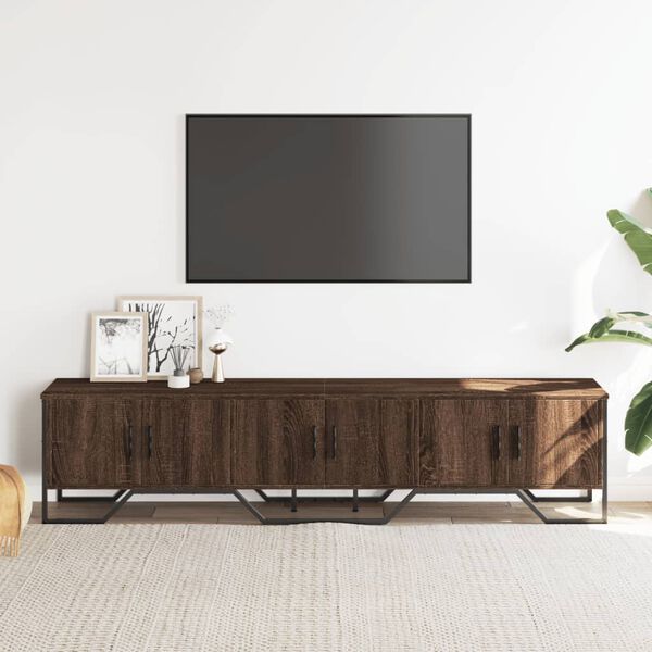 vidaXL TV Cabinet Brown Oak 180x34x41 cm Engineered Wood