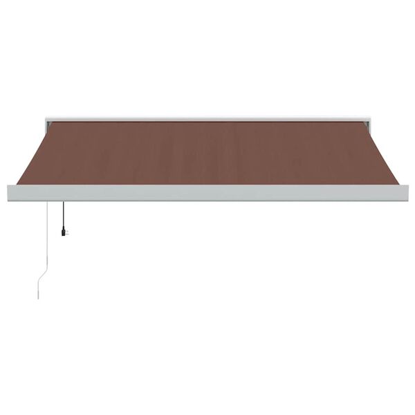 vidaXL Automatic Retractable Awning Brown 300x250 cm