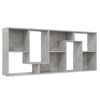 vidaXL Book Cabinet Concrete Grey 67x24x161 cm Engineered Wood