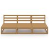 vidaXL Garden 3-Seater Sofa Honey Brown Solid Pinewood