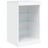 vidaXL Sideboard with LED Lights White 283x37x67 cm