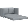 vidaXL Folding Sofa Bed Light Grey 112 x 60 x 55 cm Fabric
