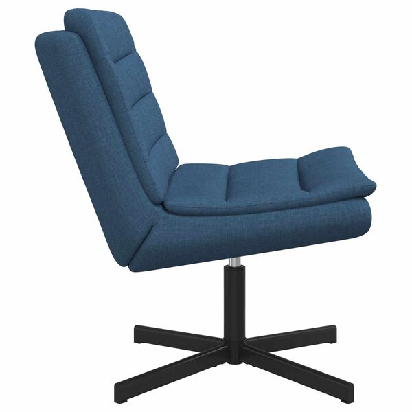 vidaXL Swivel Chair Blue 63 x 75 x 76 cm Fabric