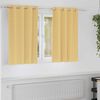 vidaXL Blackout Curtains with Rings 2 pcs Beige 140 x 140 cm Polyester