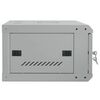 vidaXL Network Cabinet with Storage Grey 60 x 45 x 28 cm Steel