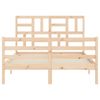 vidaXL Bed Frame without Mattress 140x200 cm Solid Wood