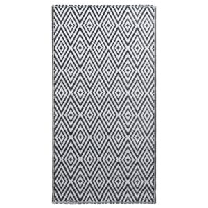 vidaXL Outdoor Carpet ARAKIL White and Black 120x180 cm PP
