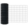 vidaXL Euro Fence Grey 0.4 x 25 m PVC-coated iron
