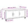vidaXL TV Cabinet Pink 100.5x39x43.5 cm Steel