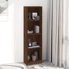 vidaXL 4-Tier Book Cabinet Brown Oak 40x24x143 cm Engineered Wood