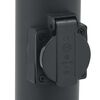vidaXL Bollard Lights with Sensor&Outlet 3 pcs 120 cm Black IP44