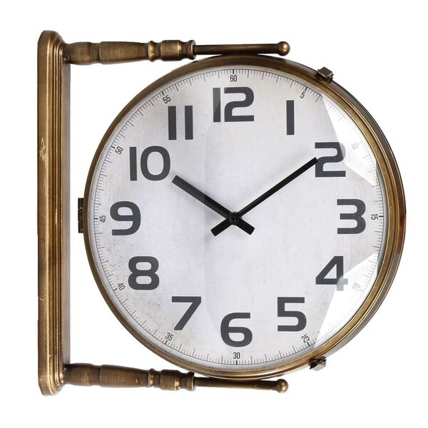Gifts Amsterdam Station Clock Prague Metal Brass 38x10x38 cm