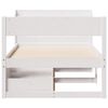 vidaXL Bed Frame without Mattress White 90x200 cm Solid Wood Pine