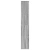 vidaXL Bookcase Grey Sonoma 60x20x120.5 cm Engineered Wood