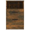 vidaXL Bedside Cabinets 2 pcs Smoked Oak Engineered Wood