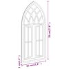 vidaXL Garden Mirror Black 70x30 cm Iron for Outdoor Use