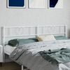 vidaXL Metal Headboard White 193 cm